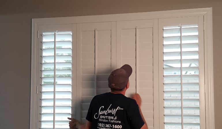 Installation of plantation shutters in Chicago